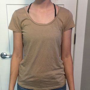 Plain tan tee
